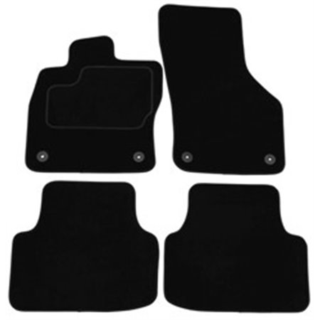 MMT A041 SKO86 PRM 01 Velour mats (front/rear, velours, set, 4 pcs, colour black) fits: