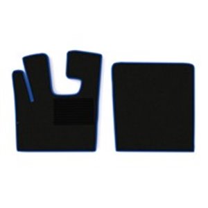 F-CORE MT02 BLUE - Floor mat F-CORE, driver + passenger, quantity per set 2 szt. (material - velours, colour - blue) fits: DAF X