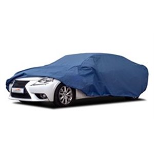 CARPASSION MMT CP100103 - Cover for; Protective tarpaulin road vehicle Premium, colour: navy blue, size: L Hatchback Kombi; 4,3-