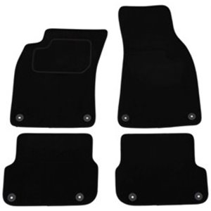 MMT A041 AUD180 PRM 01 Velour mats (front/rear, velours, set, 4 pcs, colour black) fits: