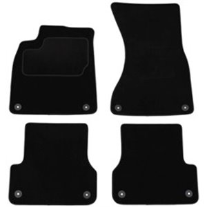 MMT A041 AUD190 PRM 01 Velour mats (front/rear, velours, set, 4 pcs, colour black) fits: