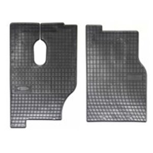 MAMMOOTH MMT A040 600078MPI - Rubber mats BASIC (rubber, 2 pcs, colour black, for manual transmission) fits: MERCEDES ACTROS 04.
