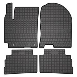 FROGUM MMT A040 401990 - Rubber mats BASIC (front/rear, rubber, set, 4 pcs, colour black) fits: HYUNDAI KONA 06.17- Crossover