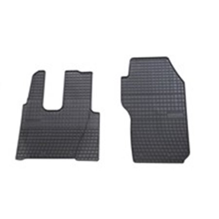 MAMMOOTH MMT A040 547464 - Rubber mats BASIC (rubber, set, 2 pcs, colour black, cab without pneumatic seats) fits: MERCEDES ACTR