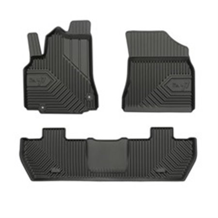 FROGUM FRG77407251 - Rubber mats No. 77 (front/rear, ultraflex dp, set, 3 pcs, colour black) fits: CITROEN BERLINGO, BERLINGO MU