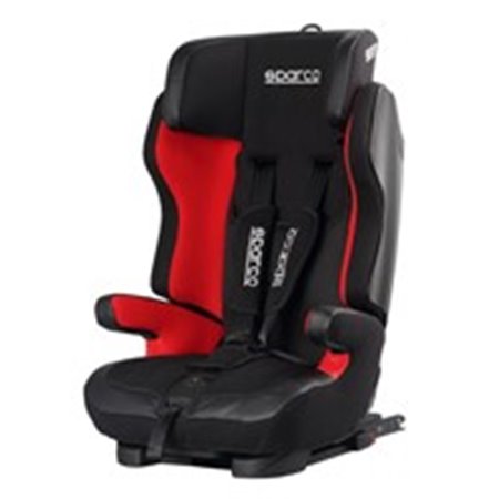 SPARCO SPRO 700RD - Car seat SK700 ECE R44/04 (9-36 kg.), Black/Red, perforated polyester / plastic / polyester, ISOFIX
