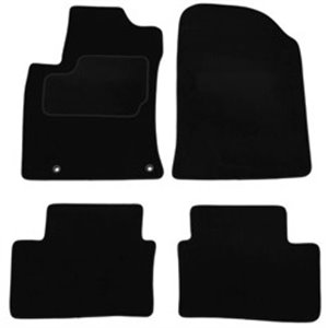 MMT A041 KIA101 PRM 01 Velour mats (front/rear, velours, set, 4 pcs, colour black) fits: