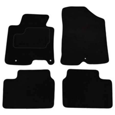 MMT A041 KIA80 PRM 01 Velour mats (front/rear, velours, set, 4 pcs, colour black) fits: