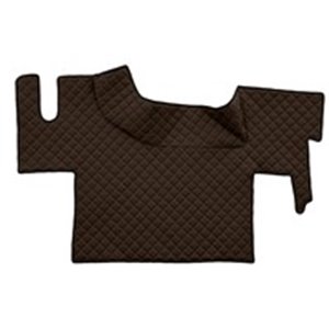 F-CORE FL31 BROWN - Floor mat F-CORE, flat floor, on the whole floor, quantity per set 1 szt. (material - eco-leather quilted, c