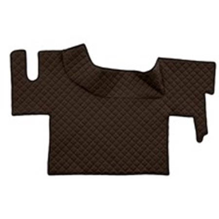 F-CORE FL31 BROWN - Floor mat F-CORE, flat floor, on the whole floor, quantity per set 1 szt. (material - eco-leather quilted, c