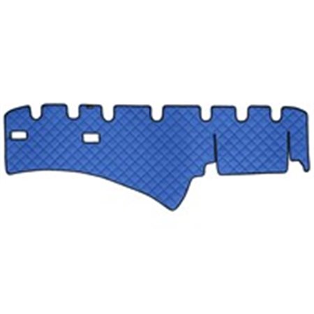 F-CORE FD01 BLUE Dashboard mat blue, ECO leather quilted, ECO LEATHER Q fits: SCAN
