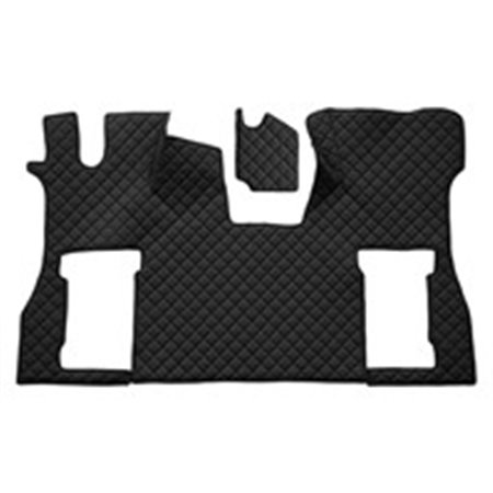 F-CORE FL38 BLACK - Floor mat F-CORE, on the whole floor, pneumatic passenger seat, quantity per set 2 szt. (material - eco-leat