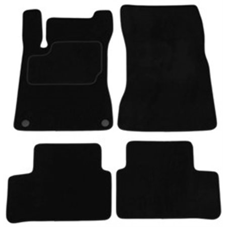 MMT A041 MER436 PRM 01 Velour mats (front/rear, velours, set, 4 pcs, colour black) fits: