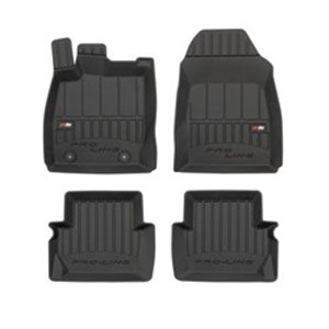 FROGUM FRG 3D407565 - Rubber mats proLine 3D (rubber / tpe, set, 4 pcs, colour black) fits: FORD FIESTA VI 06.08- Hatchback