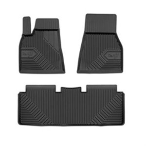 FROGUM FRG77408623 - Rubber mats No. 77 (front/rear, ultraflex dp, set, 3 pcs, colour black) fits: TESLA MODEL S 09.12-