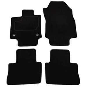MMT A041 TOY338 PRM 01 Velour mats (front/rear, velours, set, 4 pcs, colour black) fits: