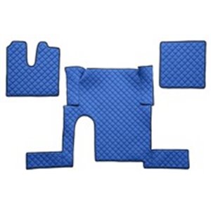 F-CORE FL48 BLUE - Floor mat F-CORE, on the whole floor, one drawer, quantity per set 3 szt. (material - eco-leather quilted, co