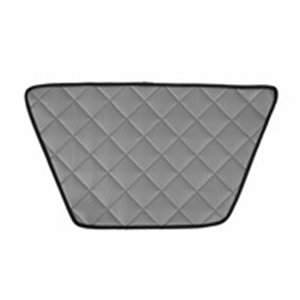 F-CORE FD02 GRAY Dashboard mat grey, ECO leather quilted, ECO LEATHER Q fits: DAF 