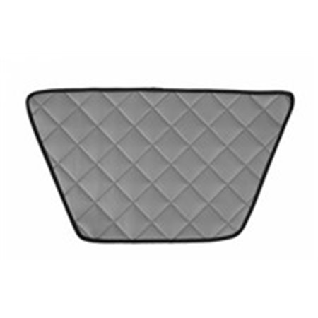 F-CORE FD02 GRAY - Dashboard mat grey, ECO-leather quilted, ECO-LEATHER Q fits: DAF XF 105, XF 106 10.05-