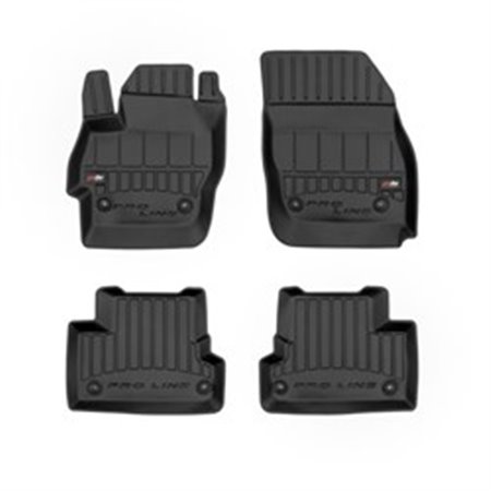 FROGUM FRG 3D407411 - Rubber mats proLine 3D (rubber / tpe, set, 4 pcs, colour black) fits: MAZDA 3 12.08-09.14 Hatchback / Salo