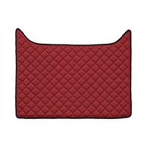 F-CORE FZ08 RED - Floor mat F-CORE, for central tunnel, quantity per set 1 szt. (material - eco-leather quilted, colour - red, a