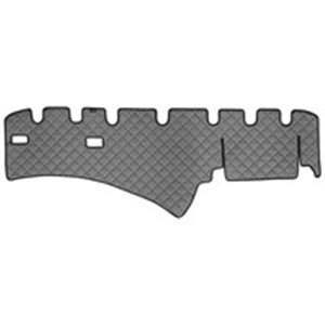 F-CORE FD01 GRAY - Dashboard mat grey, ECO-leather quilted, ECO-LEATHER Q fits: SCANIA L,P,G,R,S, P,G,R,T 03.04-