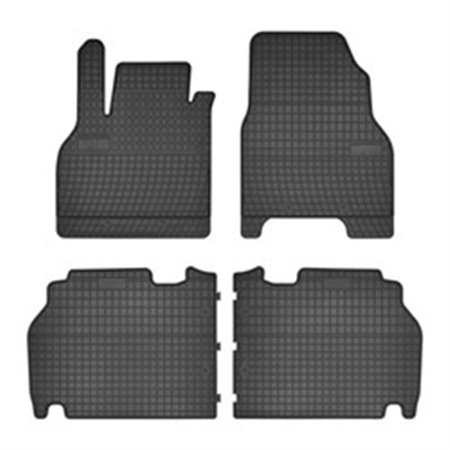 FROGUM MMT A040 7831 - Rubber mats BASIC (front/rear, rubber, set, 4 pcs, colour black) fits: RENAULT KANGOO II 02.08- Station w