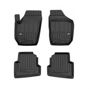 FROGUM FRG 3D407220 - Rubber mats proLine 3D (rubber / tpe, set, 4 pcs, colour black) fits: SKODA FABIA II; VW POLO IV 09.02-12.