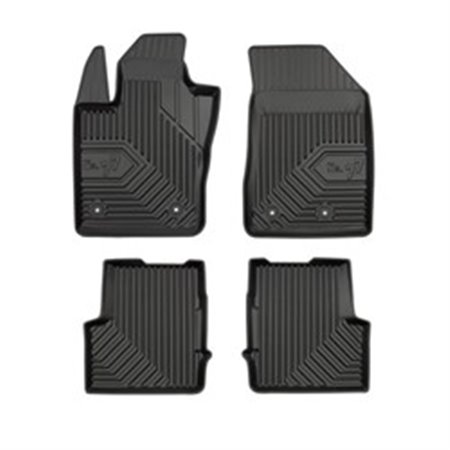 FROGUM FRG77408494 - Rubber mats No. 77 (front/rear, ultraflex dp, set, 4 pcs, colour black) fits: FIAT 500X JEEP RENEGADE 07.1