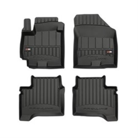 FROGUM FRG 3D407930 - Rubber mats proLine 3D (rubber / tpe, set, 4 pcs, colour black) fits: SUZUKI SWIFT V 04.17- Hatchback