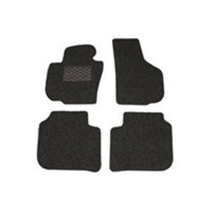 NICOMAN TU5082 - TUNING floor mats - front/rear, set, 4pcs, colour black, Geco System - Velcro fits: SKODA SUPERB II 03.08-05.15