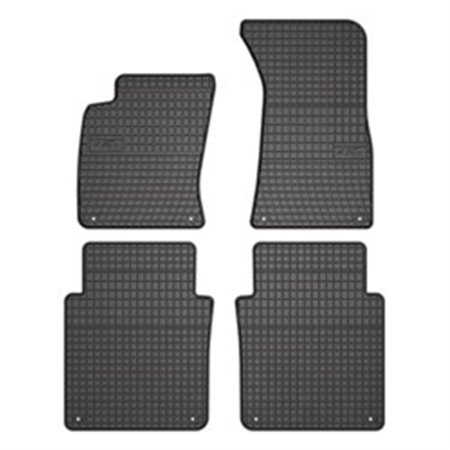 FROGUM MMT A040 401594 - Rubber mats BASIC (front/rear, rubber, set, 4 pcs, colour black, long) fits: AUDI A8 D3 10.02-07.10 Sal