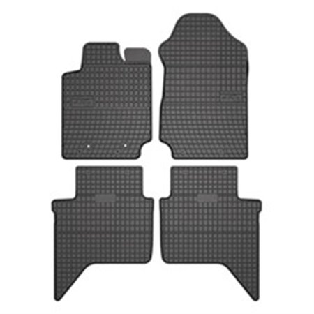 FROGUM MMT A040 410756 - Rubber mats BASIC (front/rear, rubber, set, 4 pcs, colour black) fits: FORD RANGER 05.15-