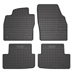 FROGUM MMT A040 401648 - Rubber mats BASIC (front/rear, rubber, set, 4 pcs, colour black) fits: SEAT IBIZA V; VW POLO VI 01.17- 