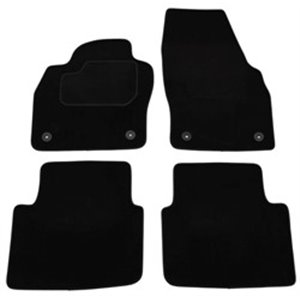 MAMMOOTH MMT A041 SKO135 PRM 01 - Velour mats (front/rear, velours, set, 4 pcs, colour black) fits: SKODA SCALA 02.19- Hatchback