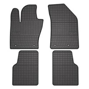 FROGUM MMT A040 401785 - Rubber mats BASIC (front/rear, rubber, set, 4 pcs, colour black) fits: JEEP COMPASS 03.17- SUV