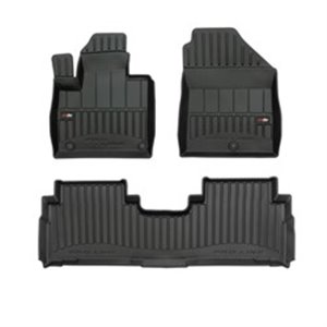 FROGUM FRG 3D409644 - Rubber mats proLine 3D (rubber / tpe, set, 3 pcs, colour black) fits: KIA SORENTO III 01.15- SUV