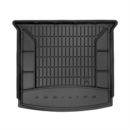 MMT A042 TM405615 Boot mat rear, material: TPE, 1 pcs, colour: Black fits: SEAT TAR