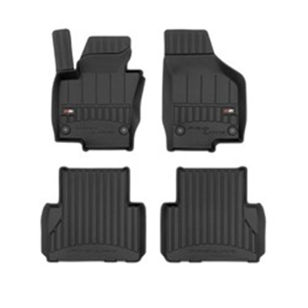 FROGUM FRG 3D409743 - Rubber mats proLine 3D (rubber / tpe, set, 4 pcs, colour black) fits: SEAT ALHAMBRA 06.10- SUV