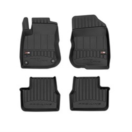 FROGUM FRG 3D408753 - Rubber mats proLine 3D (rubber / tpe, set, 4 pcs, colour black) fits: PEUGEOT 208 I 03.12- Hatchback