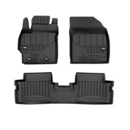 FROGUM FRG 3D408708 - Rubber mats proLine 3D (rubber / tpe, set, 3 pcs, colour black) fits: TOYOTA AURIS 10.06-09.12 Hatchback