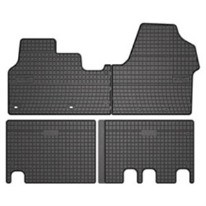 FROGUM MMT A040 402409 - Rubber mats BASIC (middle, rubber, 2 pcs, colour black) fits: CITROEN JUMPY 04.16- Van