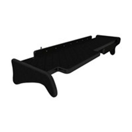 F-CORE FT14 BLACK - Cabin shelf (extra drawer under table top LED panel, white light long wide cab XXL, long, colour: black, 