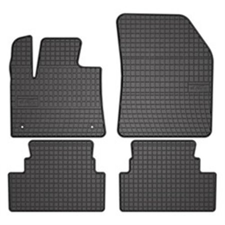 FROGUM MMT A040 401808 - Rubber mats BASIC (front/rear, rubber, set, 4 pcs, colour black) fits: OPEL GRANDLAND / GRANDLAND X 06.