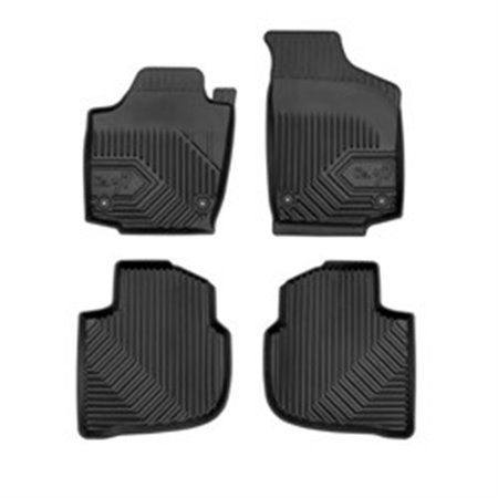 FROGUM FRG77407480 - Rubber mats No. 77 (front/rear, ultraflex dp, set, 4 pcs, colour black) fits: SEAT TOLEDO IV SKODA RAPID 0