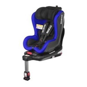 SPARCO SPRO 500BL - Car seat SK500 ECE R129 (I-SIZE) (0-18 kg.), Black/Blue, perforated polyester / plastic / polyester / stainl