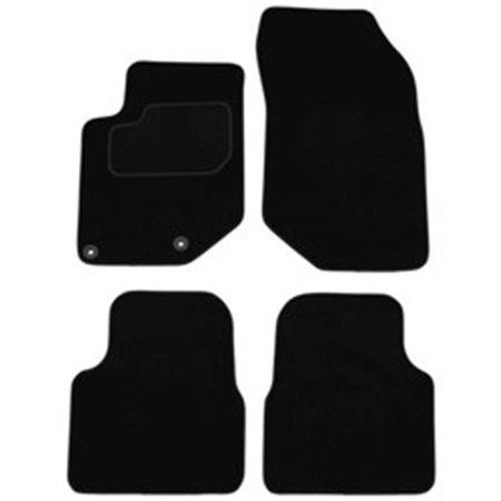 MMT A041 PGT301 PRM 01 Velour mats (front/rear, velours, set, 4 pcs, colour black) fits: