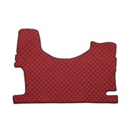 F-CORE RH24 RED - Floor mat F-CORE, for central tunnel, high tunnel, quantity per set 1 szt. (material - eco-leather quilted, co