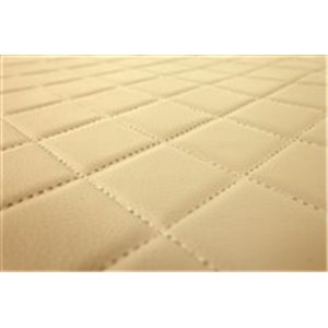 F-CORE FF02 CHAMP - Floor mat F-CORE, quantity per set 2 szt. (material - eco-leather, colour - champagne) fits: SCANIA P,G,R,T 
