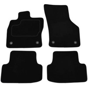 MMT A041 AUD94 PRM 01 Velour mats (front/rear, velours, set, 4 pcs, colour black) fits: